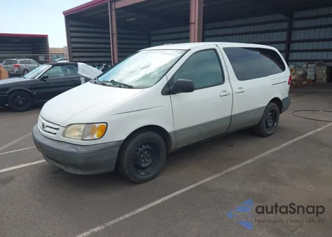 2001 Toyota Sienna Ce z USA, uszkodzony, nr VIN 4T3ZF19C81U371591